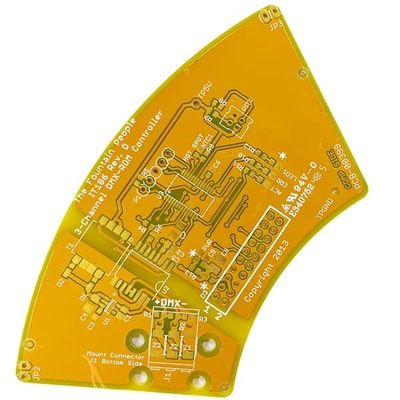 Giá tốt 2 lớp cứng nhắc Xoay nhanh PCB 1.6mm 1oz Mặt nạ hàn màu vàng Trắng trực tuyến