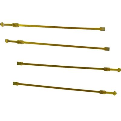 Giá tốt OEM 6 lớp Cứng nhắc Flex PCB Vỏ màu vàng 1.1mm Không có màng lụa trực tuyến