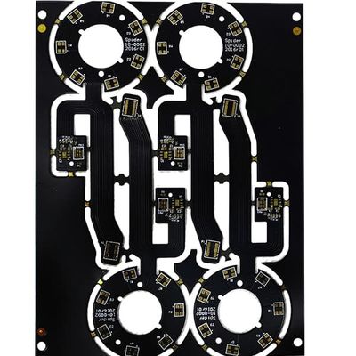 Giá tốt Flex 6 lớp PCB Board Độ dày 0,6mm Silkscreen Mặt nạ hàn trắng và đen trực tuyến