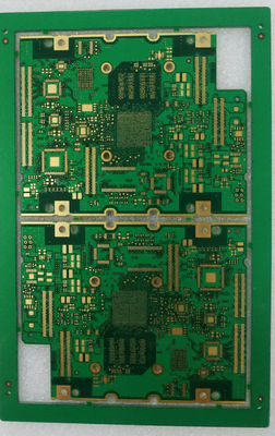 Giá tốt HDI PCB Board 6L 1OZ EING 0.1mm lỗ ngón tay vàng màu xanh lá cây Soldermask For Data Stroage trực tuyến